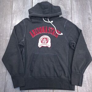 Campus Crew Hoodie Men M Gray Arizona State Sun Devils University Sweatshirt